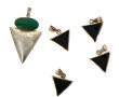 Lot de 5 pendentifs en argent 925ème, on