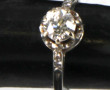 Bague solitaire en or 18 carats, sertie 