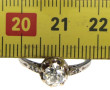 Bague solitaire en or 18 carats, sertie 