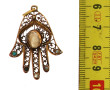 Pendentif main de Fatma en or jaune bas 