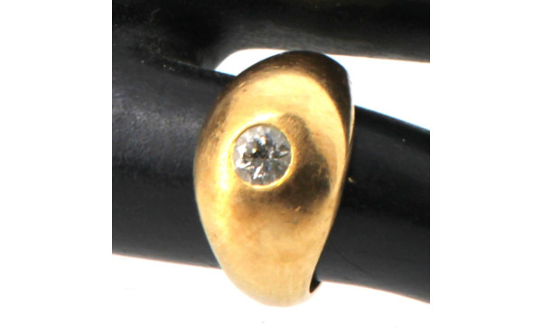 Bague jonc en or jaune 18 cts, poinçon t