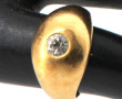 Bague jonc en or jaune 18 cts, poinçon t