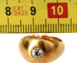 Bague jonc en or jaune 18 cts, poinçon t