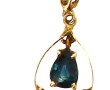 Pendentif en or jaune 14 cts, serti d'un