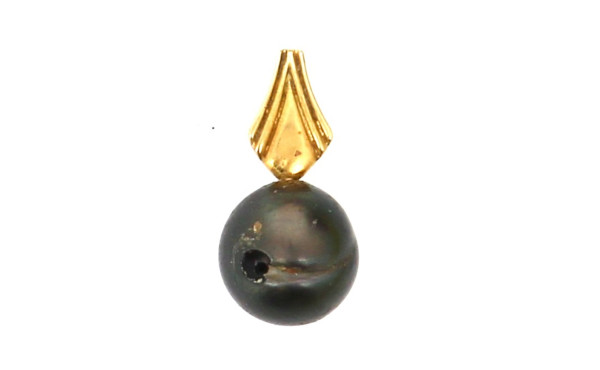 Pendentif perle de Tahiti monture en or 