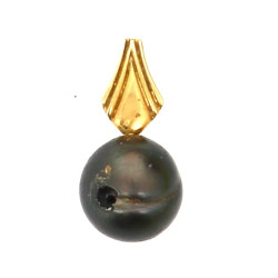 Pendentif perle de Tahiti monture en or 