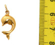 Pendentif dauphin en or jaune 18 cts, po