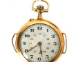 Montre de col en or jaune 18 cts, transf