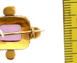 Petite broche ancienne en or jaune 18 ct