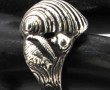 TOULHOAT - Bague 3 coquillages en argent