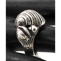 TOULHOAT - Bague 3 coquillages en argent