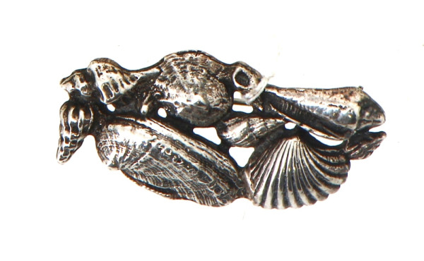 TOULHOAT - Broche coquillages en argent 
