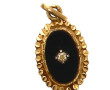 Petit pendentif en or jaune 18 cts, poin