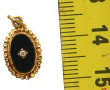 Petit pendentif en or jaune 18 cts, poin