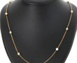 Collier en or jaune 18 cts, poinçon tête