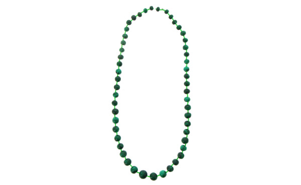 Collier de perles en malachite en chute