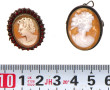 Broche-pendentif en argent et camée à pr