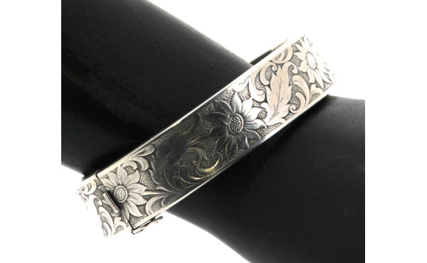 Bracelet jonc ouvrant en argent 835ème à
