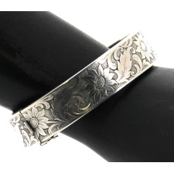 Bracelet jonc ouvrant en argent 835ème à