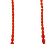 Collier en chute de perles ambrées forme