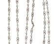 Long sautoir ancien en argent, poids 26,