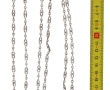 Long sautoir ancien en argent, poids 26,