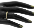 Demi alliance en or jaune 18 cts, poinço
