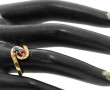 Bague "toi et moi" en or jaune 18 cts, s