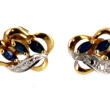 Paire de BO en or jaune 18 carats, poinç