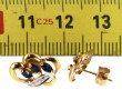 Paire de BO en or jaune 18 carats, poinç