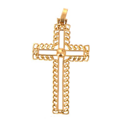 Pendentif croix en or jaune 18 carats, p