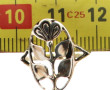 TOULHOAT - Bague Médaille Fleur en argen
