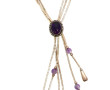 Collier en argent 925ème, améthyste oval