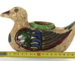 Canard en céramique persane, L 19,5 cm