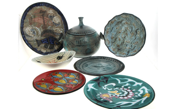 Thème BORD DE MER et POISSONS - Lot de 7
