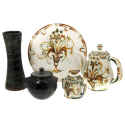 KERALUC, décor G6 - Lot de 3 pièces en g