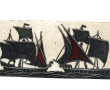 Lot de 4 plaques en céramique années 60 