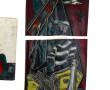 Lot de 4 plaques en céramique années 60 