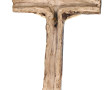 Grand Christ en faïence polychrome. H 33