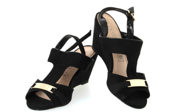 Paire de sandales noires A by André, poi