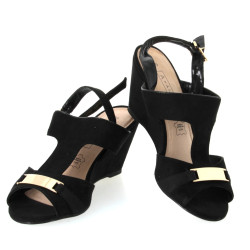 Paire de sandales noires A by André, poi