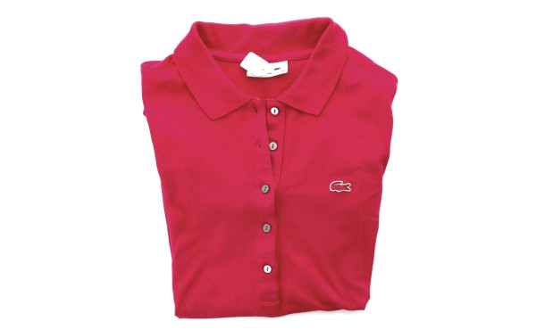 LACOSTE - Polo femme framboise taille 40