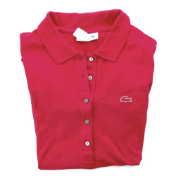 LACOSTE - Polo femme framboise taille 40