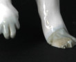 Hermine en porcelaine, L 20 cm (un petit