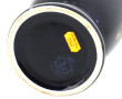 Vase en porcelaine bleu de four et or, t