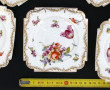 SAXE - 10 assiettes à gâteaux en porcela
