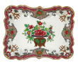 Petit plat creux en porcelaine à décor f