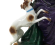 Paire de statuettes en porcelaine polych