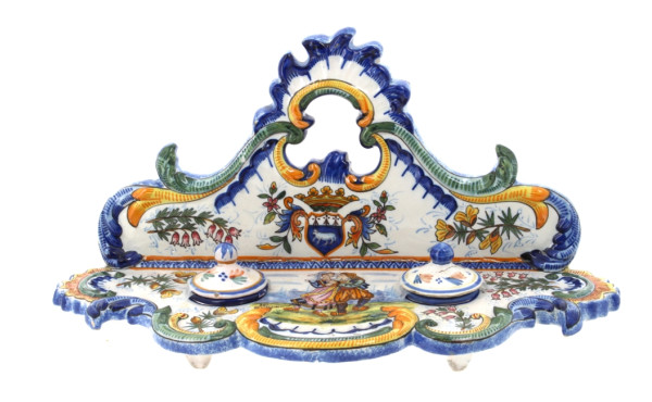 HR QUIMPER - Encrier double rocaille en 