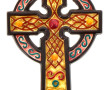 HB QUIMPER - Croix d'applique en faïence